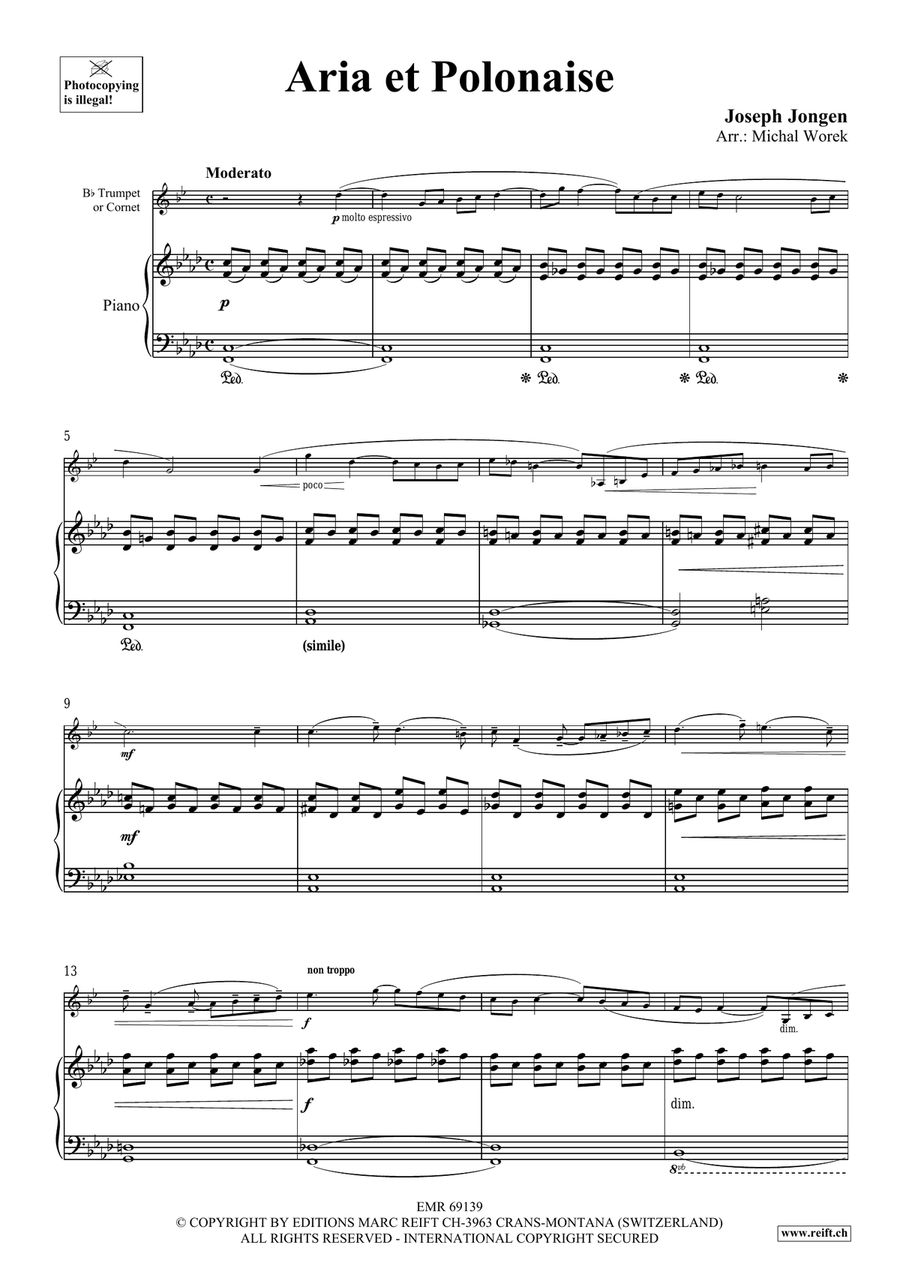 Aria et Polonaise Aria et Polonaise Cornet scores gallery preview page 4
