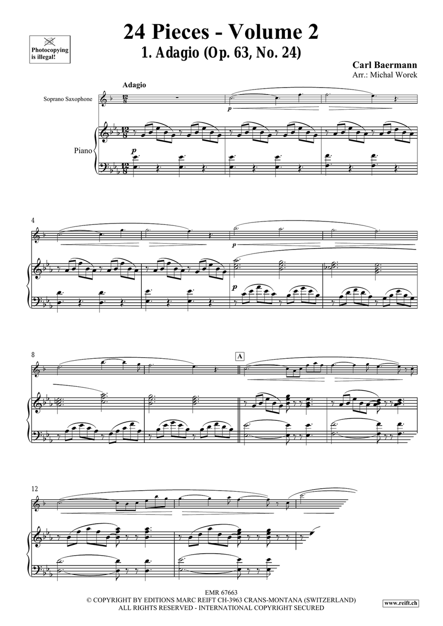 24 Pieces - Volume 2 24 Pieces - Volume 2 Soprano Saxophone scores gallery preview page 4