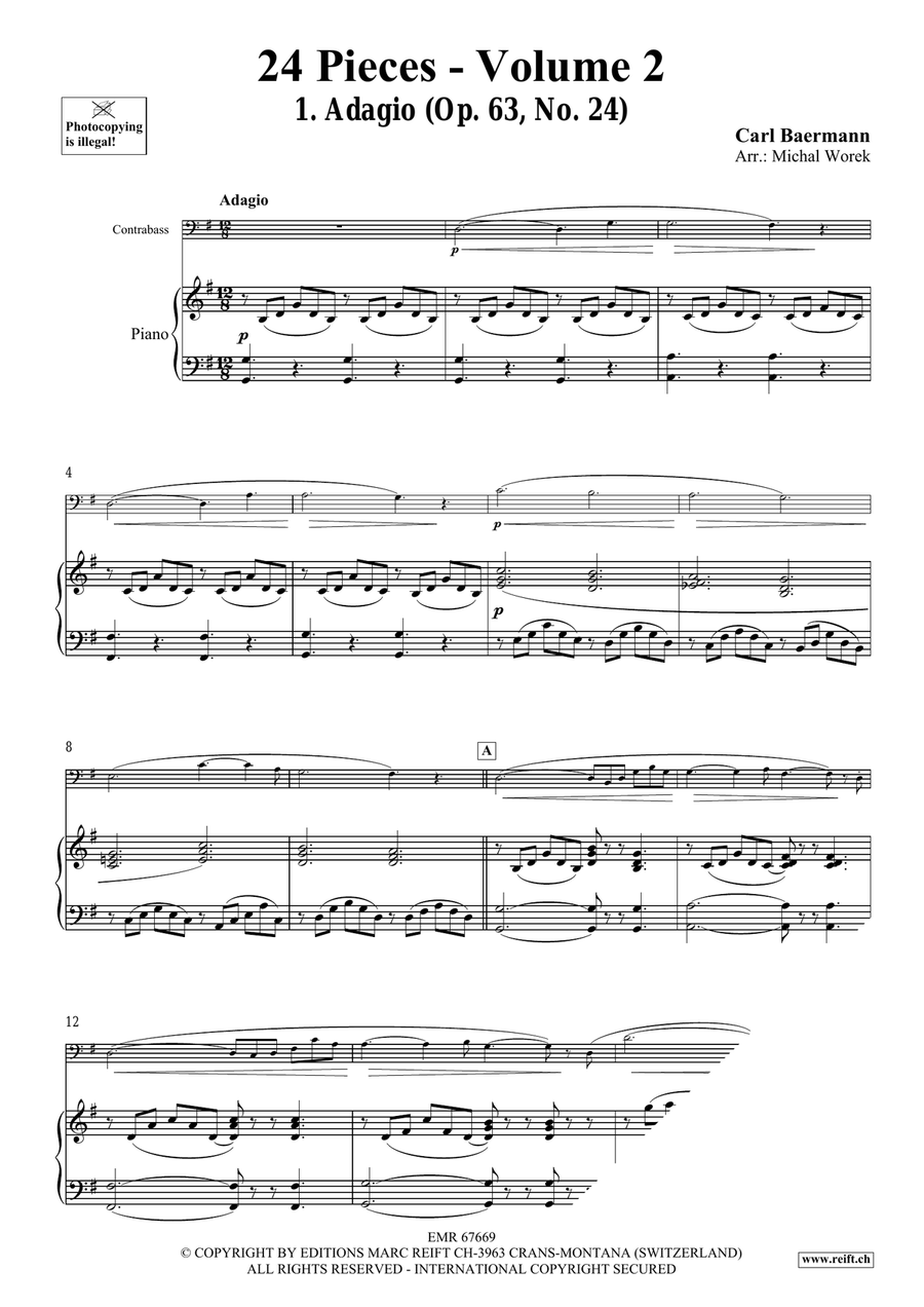24 Pieces - Volume 2 24 Pieces - Volume 2 Double Bass scores gallery preview page 4