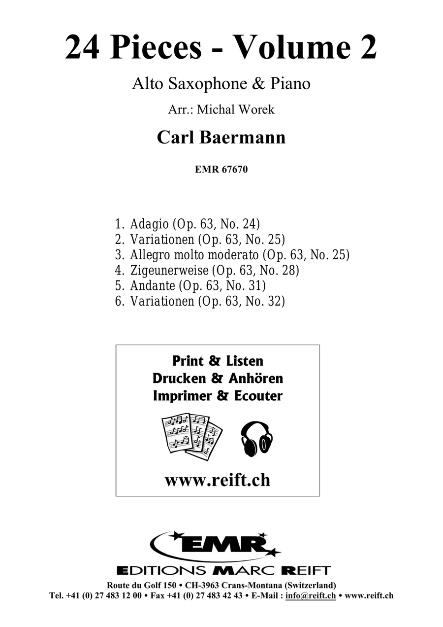 24 Pieces - Volume 2 24 Pieces - Volume 2 Alto Saxophone scores gallery preview page 2