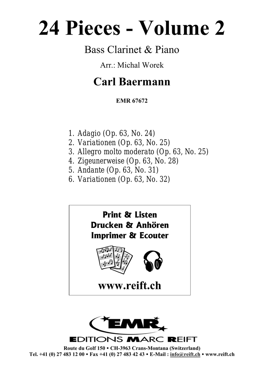 24 Pieces - Volume 2 24 Pieces - Volume 2 Bass Clarinet scores gallery preview page 2