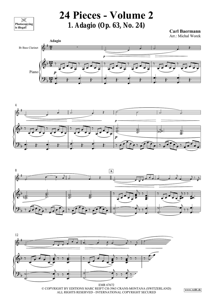 24 Pieces - Volume 2 24 Pieces - Volume 2 Bass Clarinet scores gallery preview page 4
