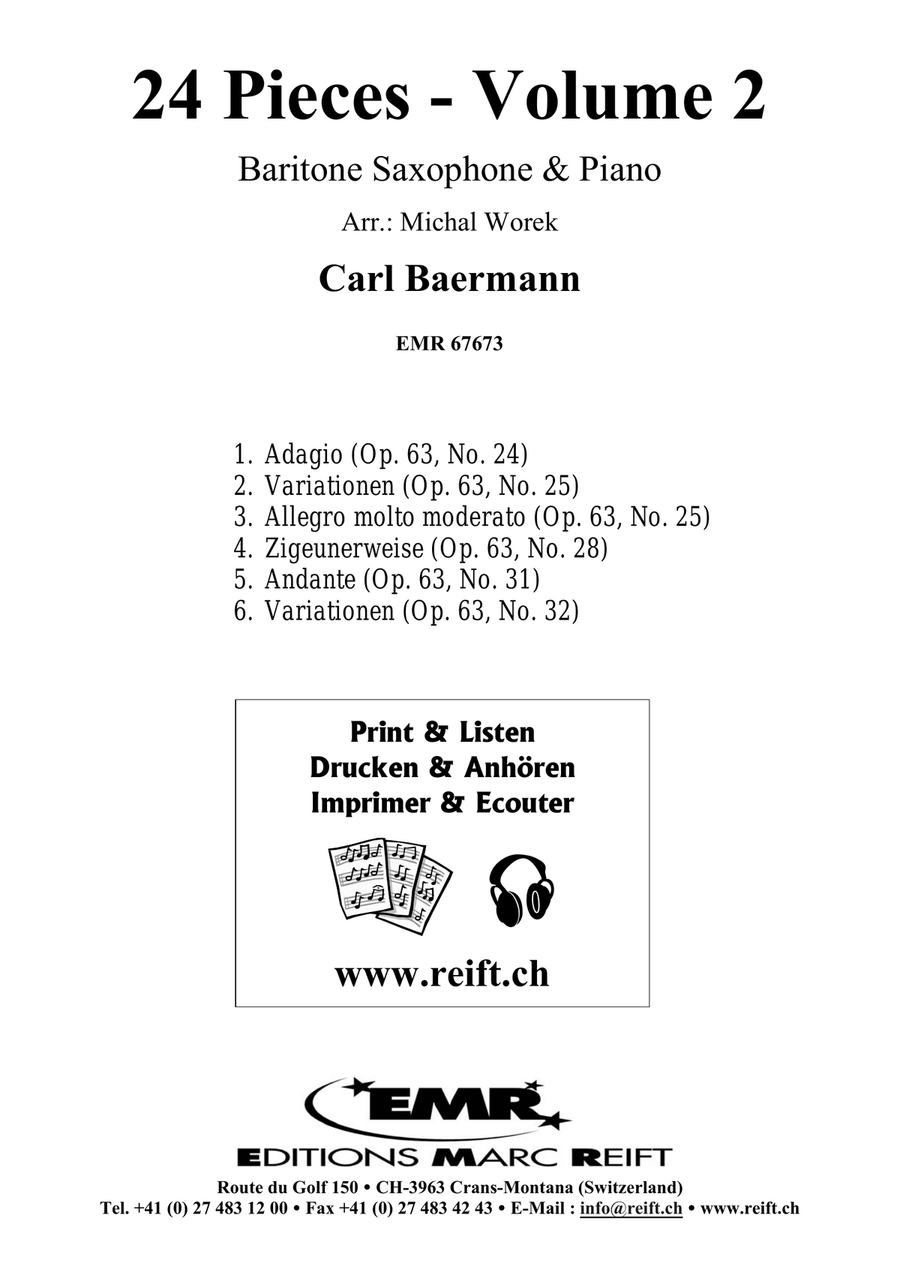 24 Pieces - Volume 2 24 Pieces - Volume 2 Baritone Saxophone scores gallery preview page 2