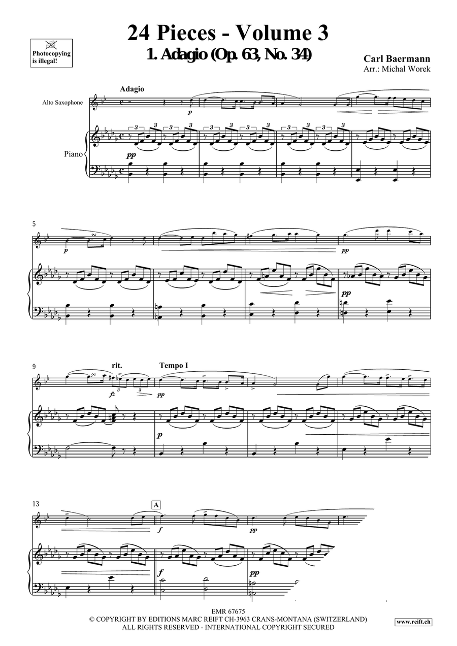 24 Pieces - Volume 3 24 Pieces - Volume 3 Alto Saxophone scores gallery preview page 4