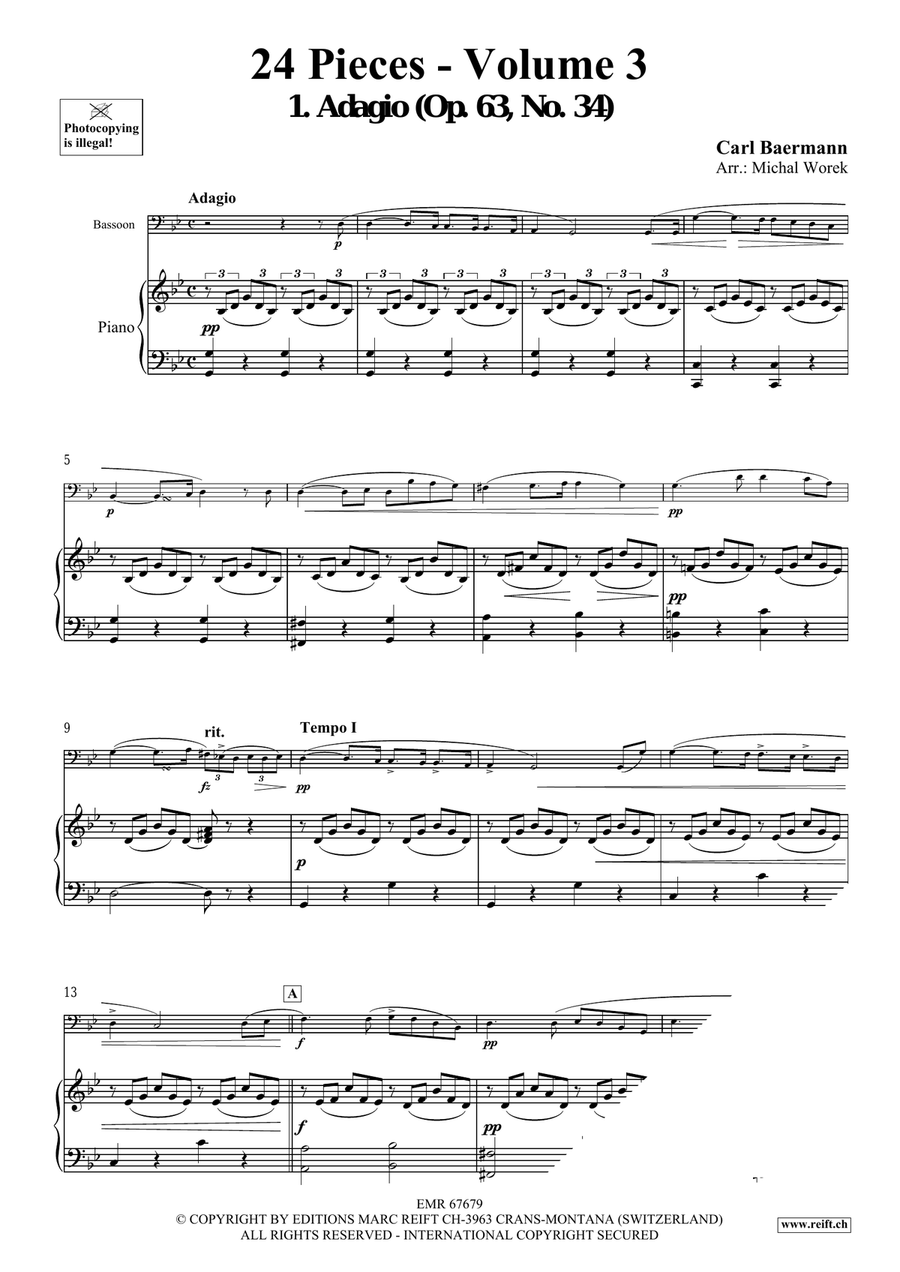 24 Pieces - Volume 3 24 Pieces - Volume 3 Bassoon Solo scores gallery preview page 4