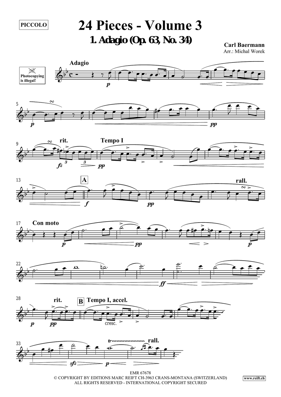 24 Pieces - Volume 3 24 Pieces - Volume 3 Piccolo scores gallery preview page 3
