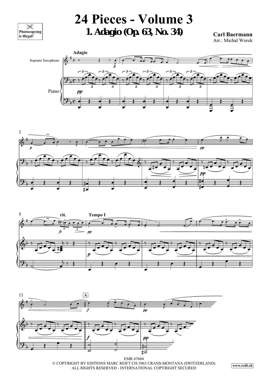 24 Pieces - Volume 3 24 Pieces - Volume 3 Soprano Saxophone scores gallery preview page 4