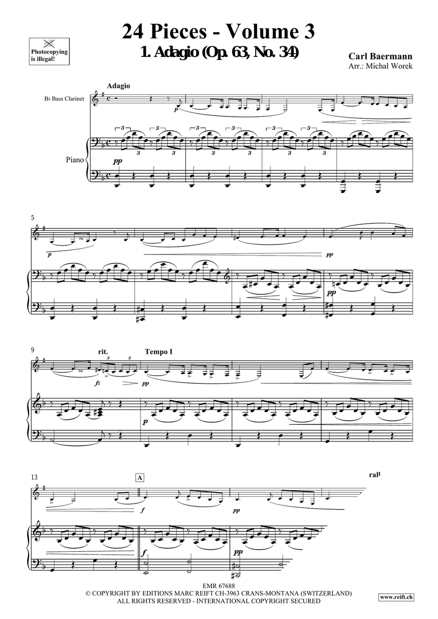 24 Pieces - Volume 3 24 Pieces - Volume 3 Bass Clarinet scores gallery preview page 4