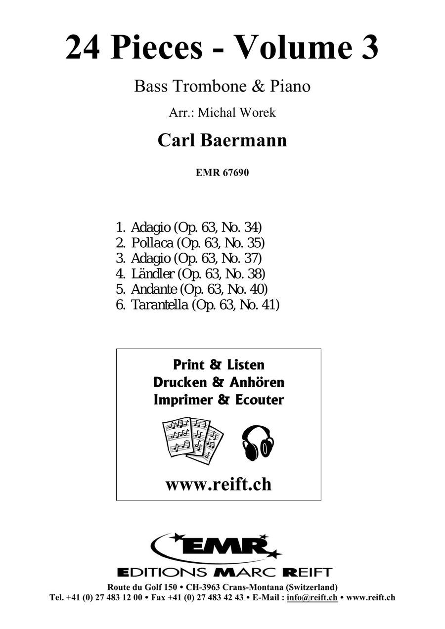 24 Pieces - Volume 3 24 Pieces - Volume 3 Bass Trombone scores gallery preview page 2
