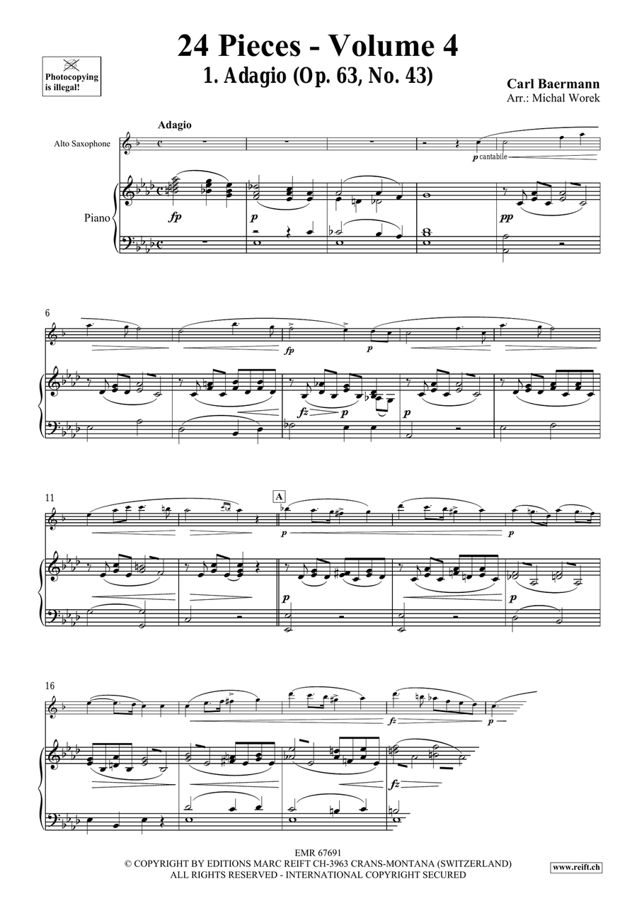 24 Pieces - Volume 4 24 Pieces - Volume 4 Alto Saxophone scores gallery preview page 4