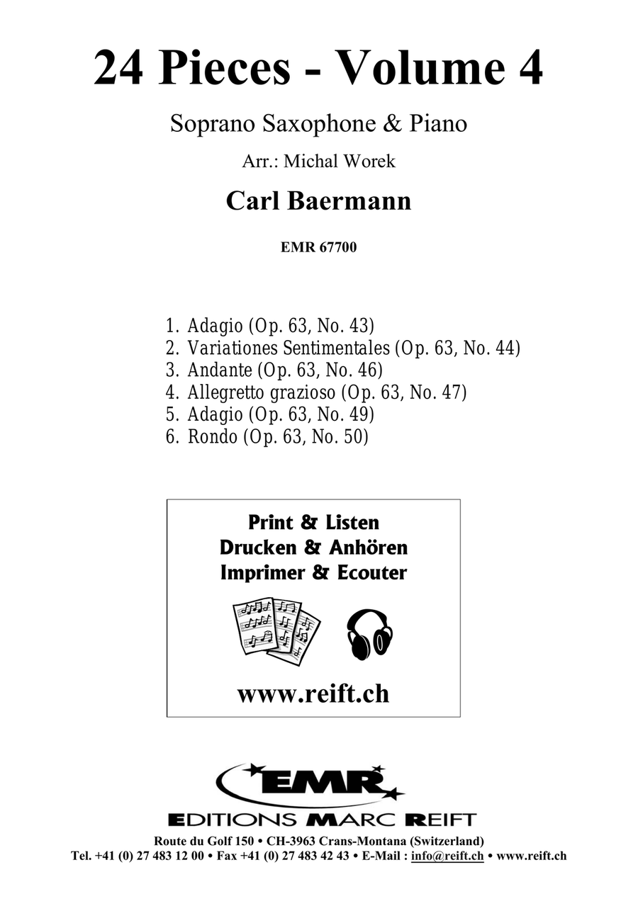24 Pieces - Volume 4 24 Pieces - Volume 4 Soprano Saxophone scores gallery preview page 2