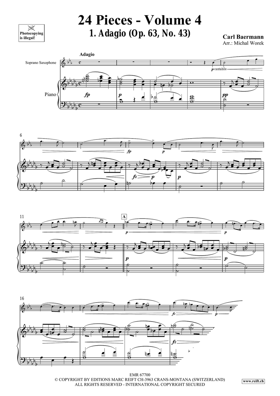 24 Pieces - Volume 4 24 Pieces - Volume 4 Soprano Saxophone scores gallery preview page 4