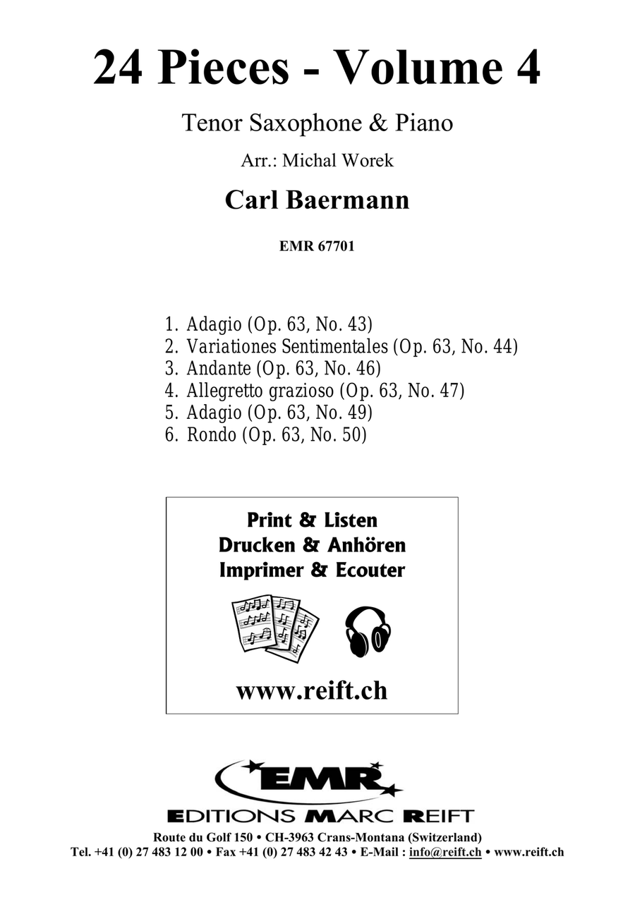 24 Pieces - Volume 4 24 Pieces - Volume 4 Tenor Saxophone scores gallery preview page 2