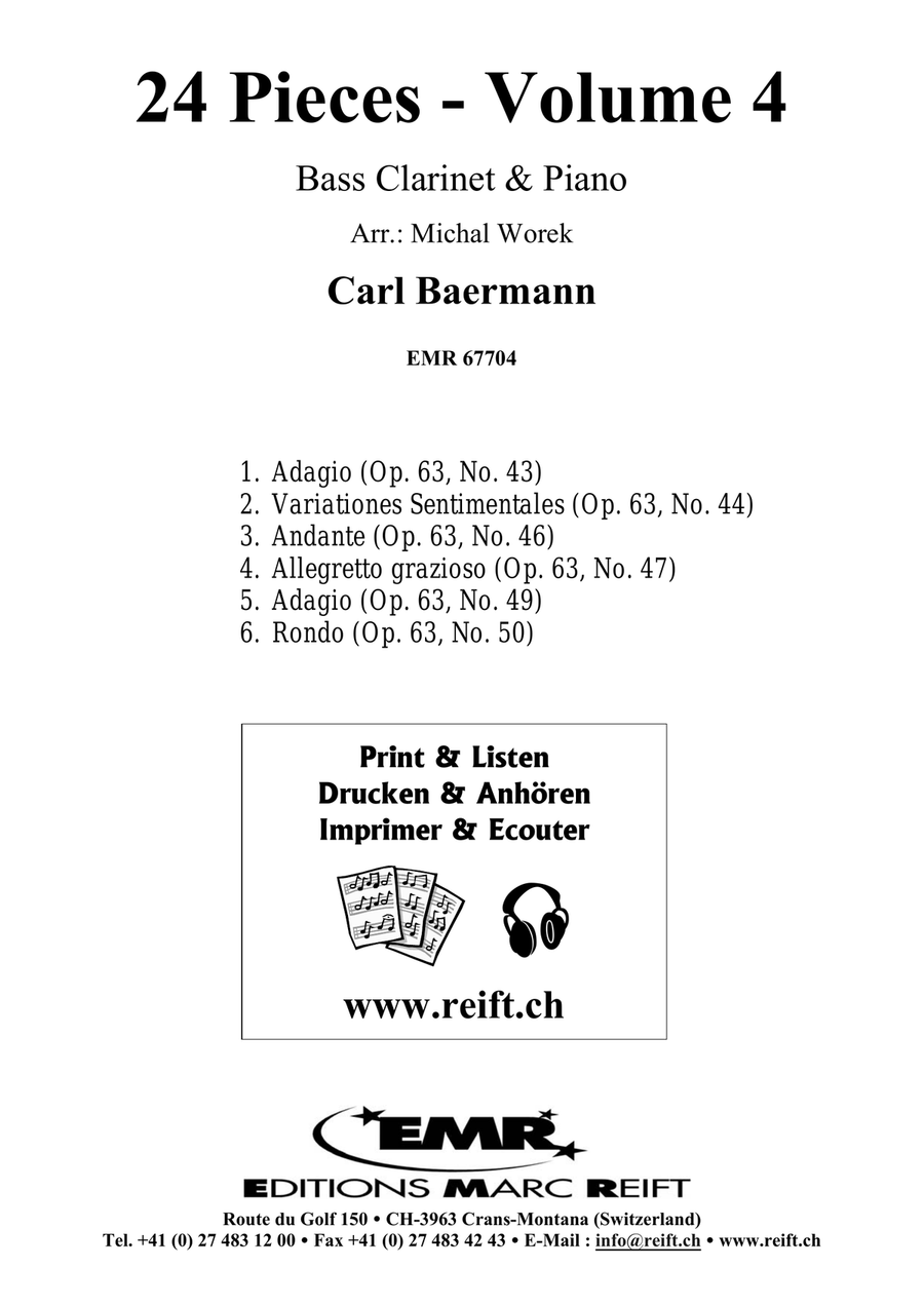 24 Pieces - Volume 4 24 Pieces - Volume 4 Bass Clarinet scores gallery preview page 2