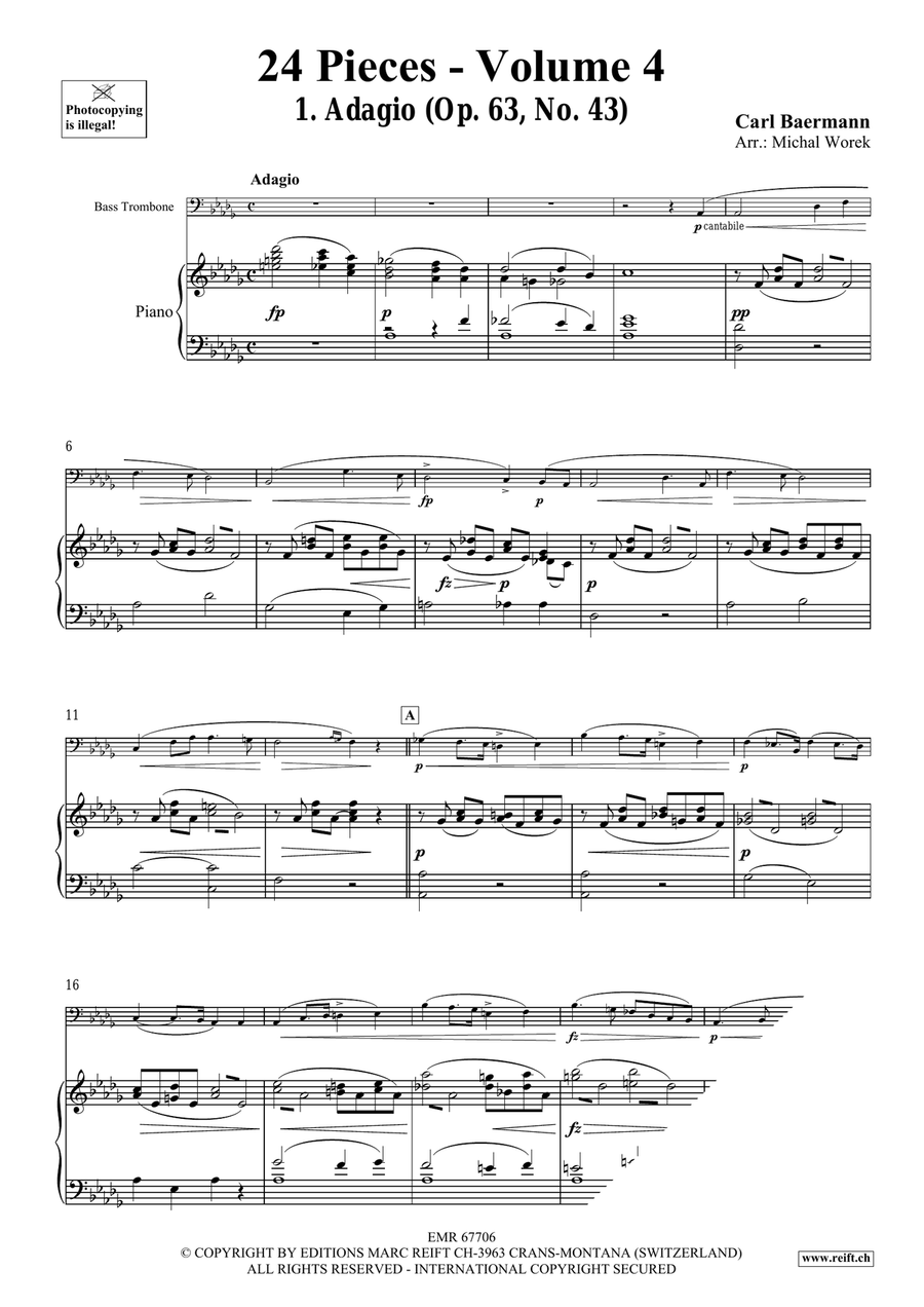 24 Pieces - Volume 4 24 Pieces - Volume 4 Bass Trombone scores gallery preview page 4