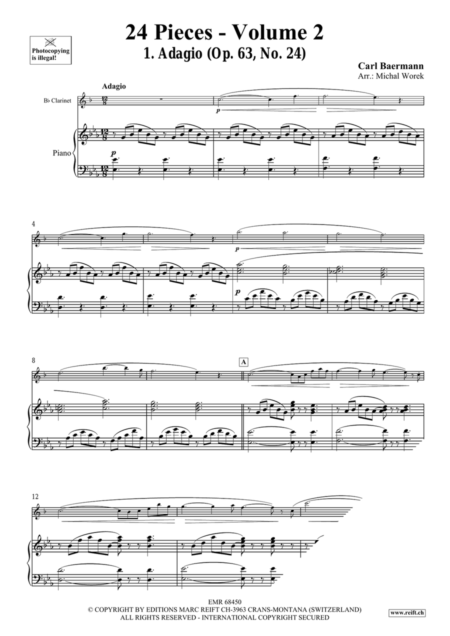 24 Pieces - Volume 2 24 Pieces - Volume 2 Clarinet Solo scores gallery preview page 4