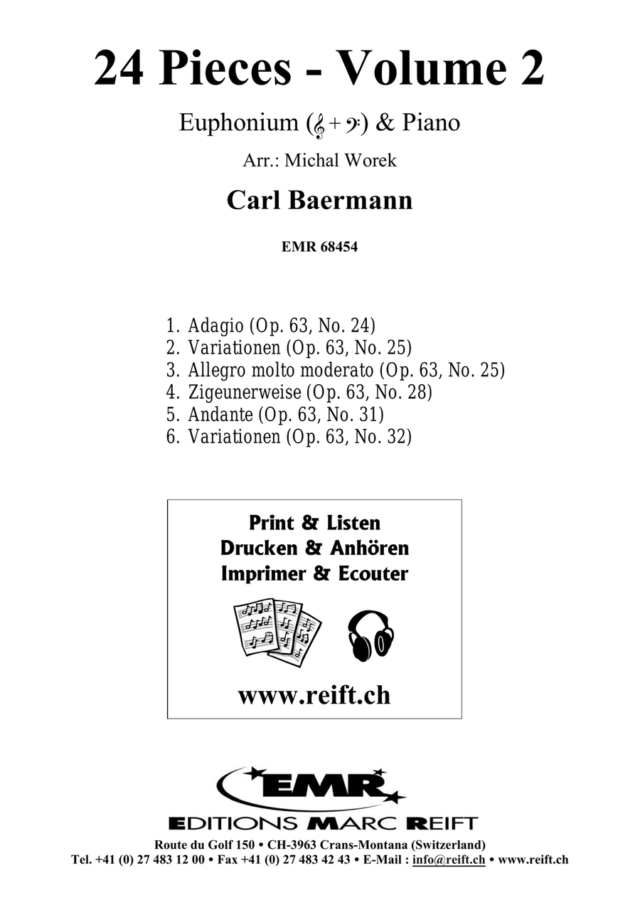 24 Pieces - Volume 2 24 Pieces - Volume 2 Euphonium scores gallery preview page 2