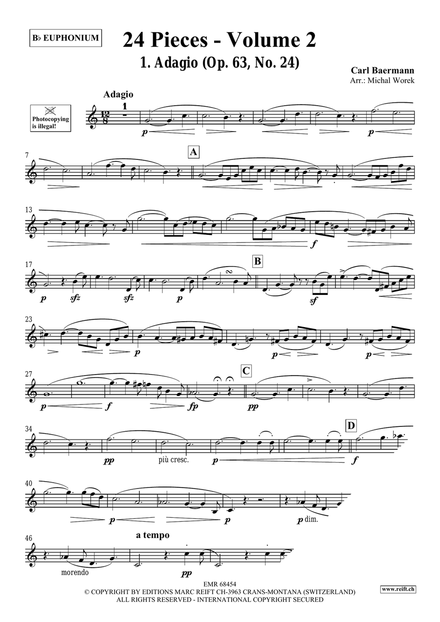 24 Pieces - Volume 2 24 Pieces - Volume 2 Euphonium scores gallery preview page 3