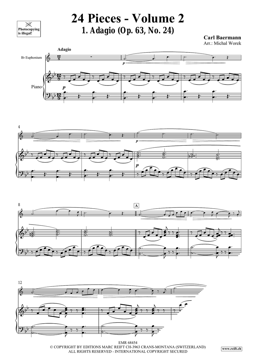 24 Pieces - Volume 2 24 Pieces - Volume 2 Euphonium scores gallery preview page 4