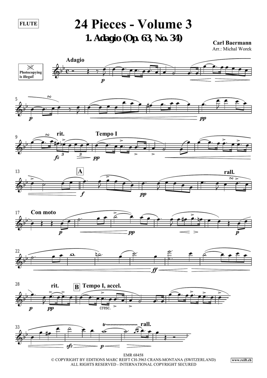 24 Pieces - Volume 3 24 Pieces - Volume 3 Flute Solo scores gallery preview page 3