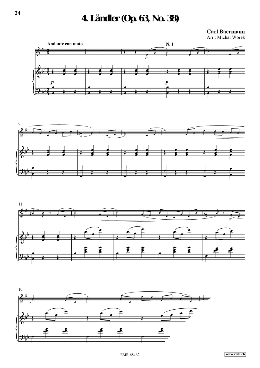 24 Pieces - Volume 3 by Carl Baermann Horn - Sheet Music page 7