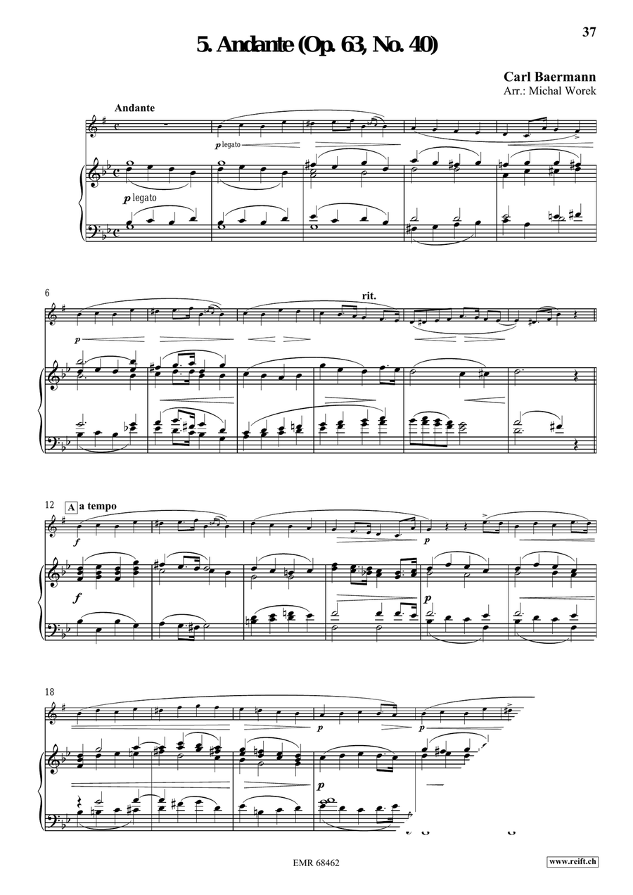 24 Pieces - Volume 3 by Carl Baermann Horn - Sheet Music page 8