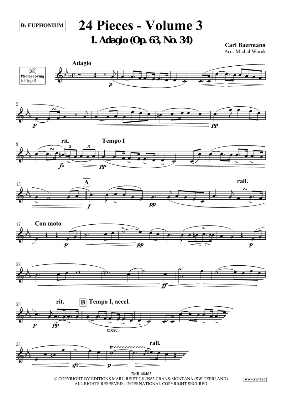 24 Pieces - Volume 3 24 Pieces - Volume 3 Euphonium scores gallery preview page 3
