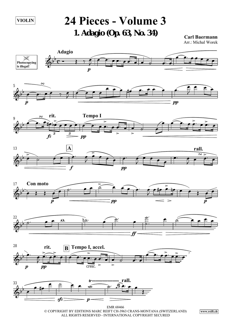 24 Pieces - Volume 3 24 Pieces - Volume 3 Violin Solo scores gallery preview page 3