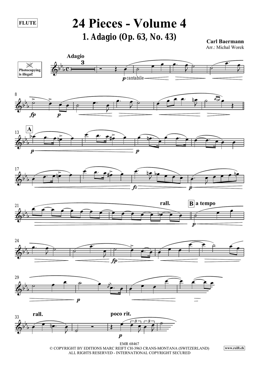 24 Pieces - Volume 4 24 Pieces - Volume 4 Flute Solo scores gallery preview page 3