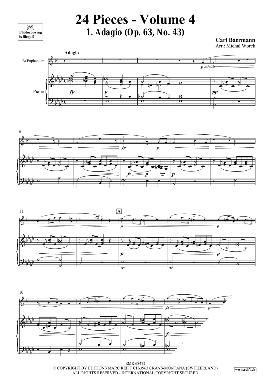 24 Pieces - Volume 4 24 Pieces - Volume 4 Euphonium scores gallery preview page 4