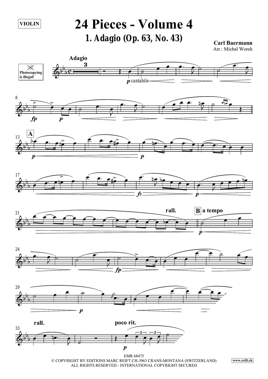 24 Pieces - Volume 4 24 Pieces - Volume 4 Violin Solo scores gallery preview page 3
