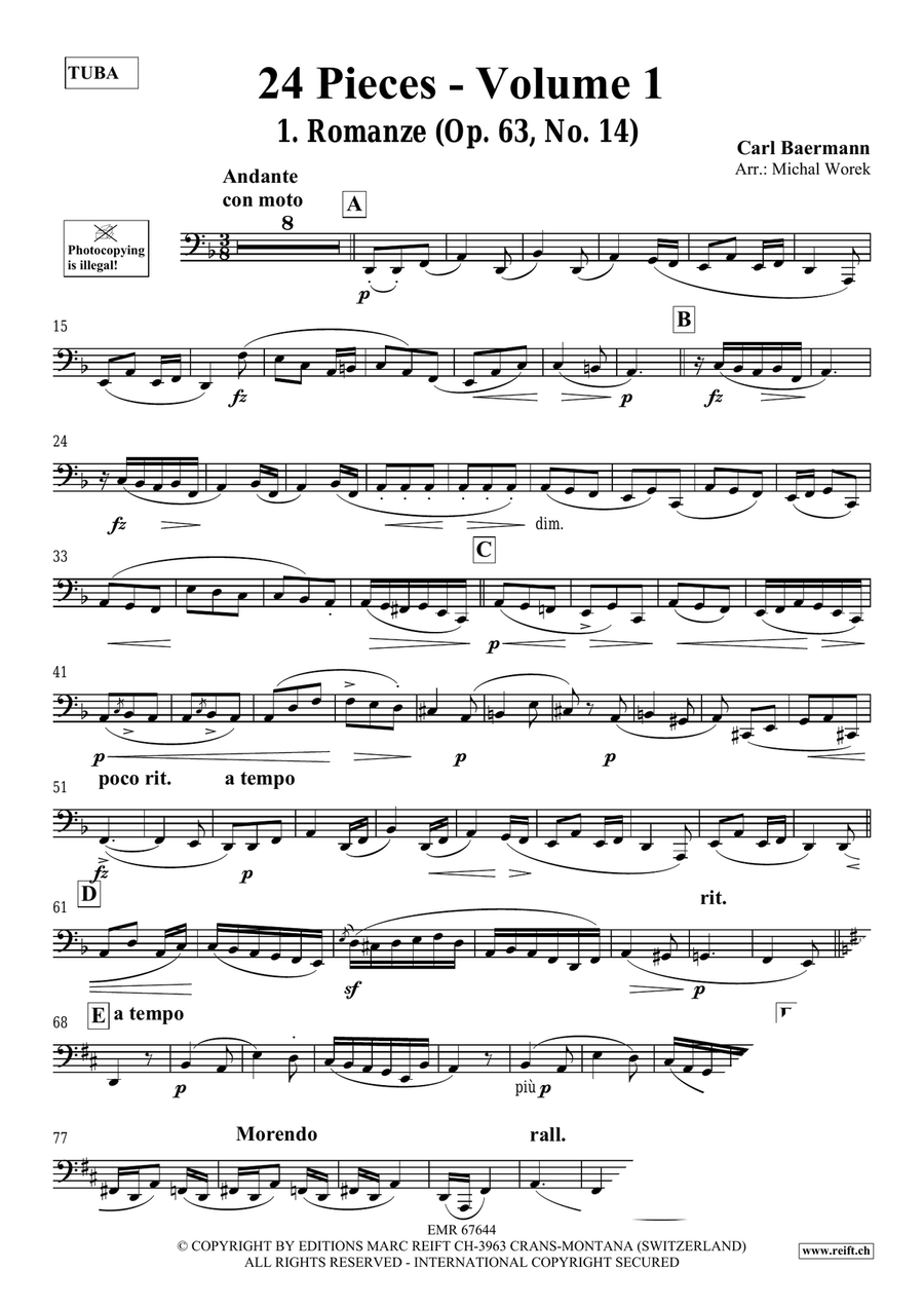 24 Pieces - Volume 1 24 Pieces - Volume 1 Tuba scores gallery preview page 3