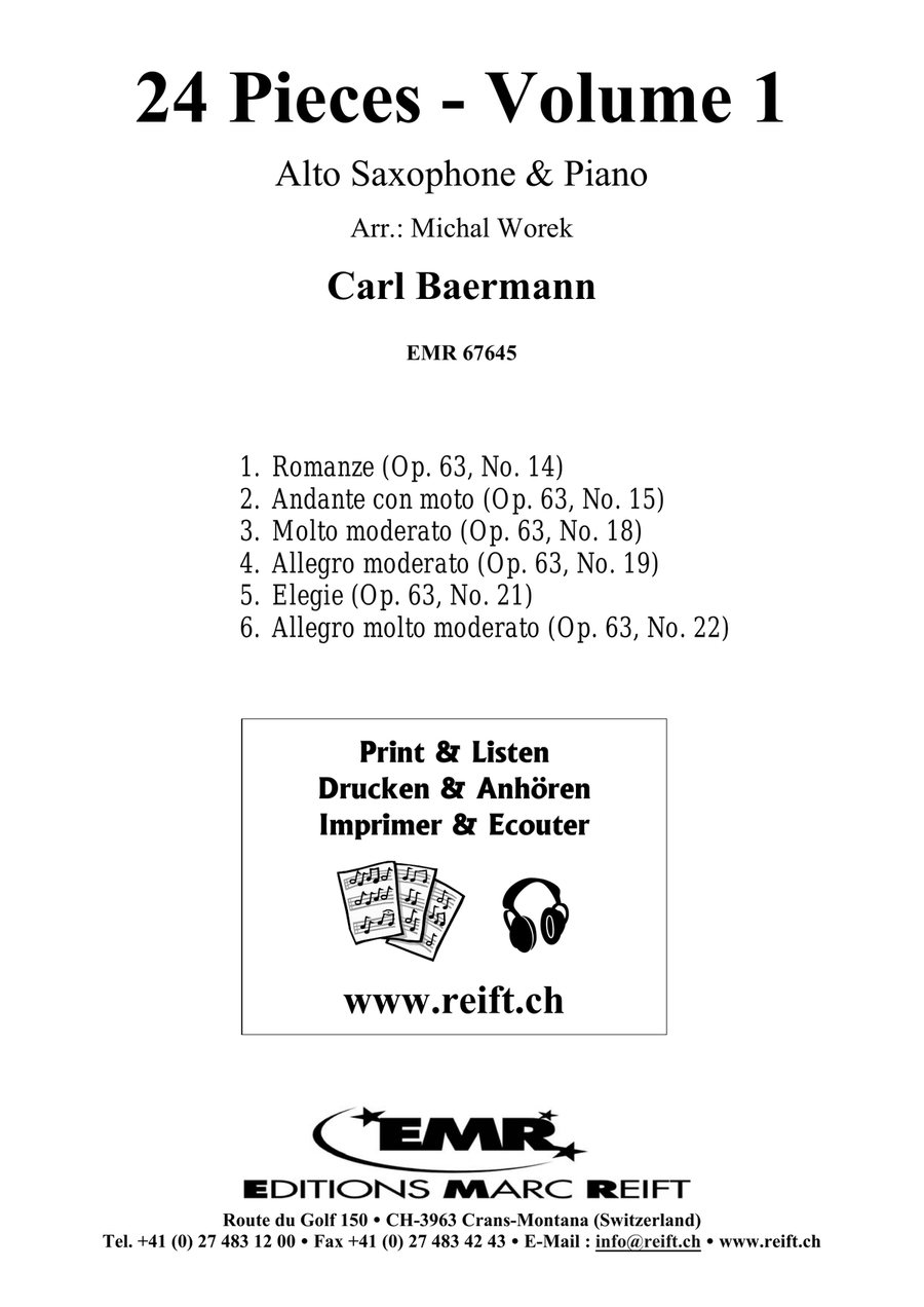 24 Pieces - Volume 1 24 Pieces - Volume 1 Alto Saxophone scores gallery preview page 2