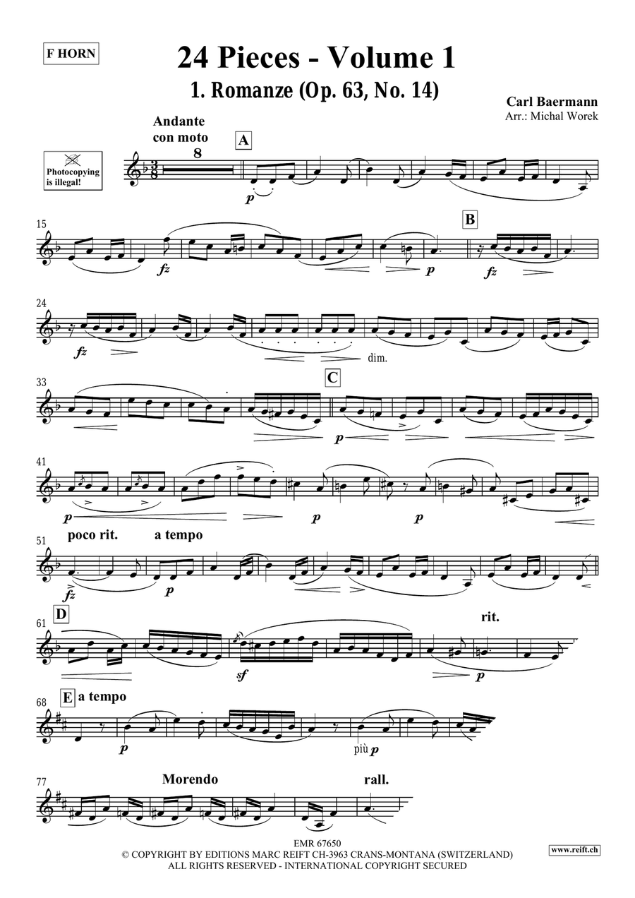 24 Pieces - Volume 1 24 Pieces - Volume 1 Horn scores gallery preview page 3
