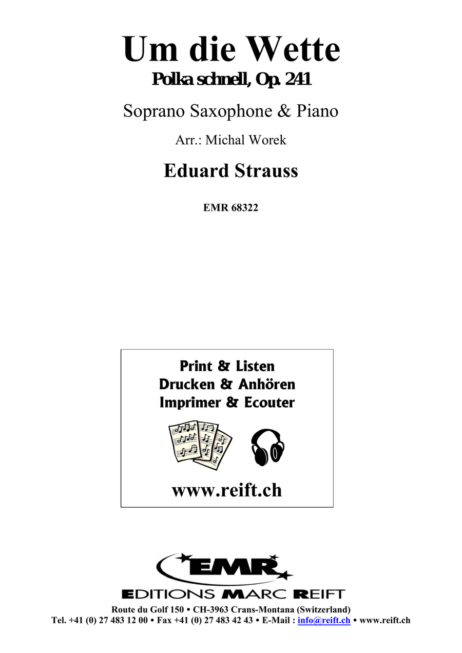 Um die Wette Um die Wette Soprano Saxophone scores gallery preview page 2