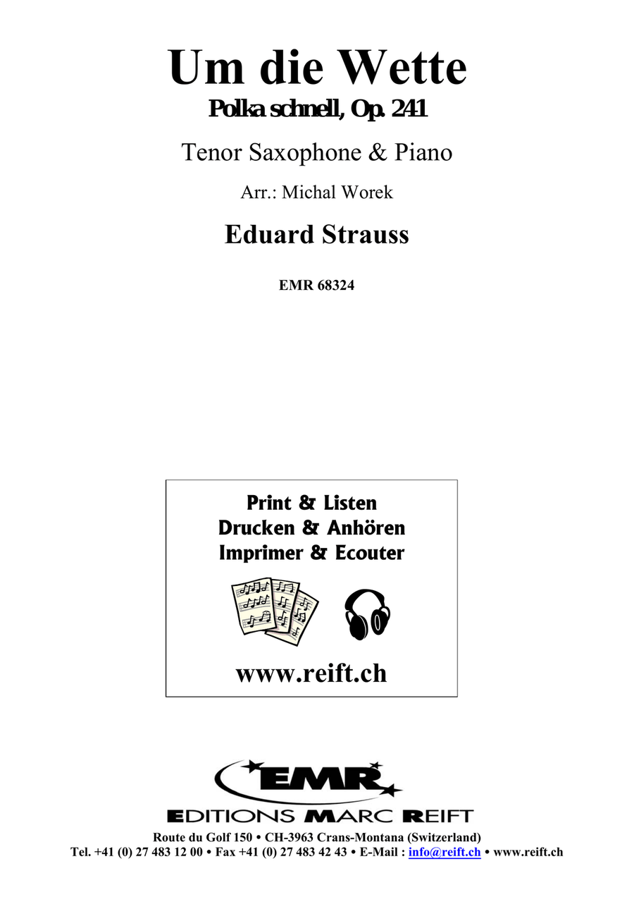 Um die Wette Um die Wette Tenor Saxophone scores gallery preview page 2