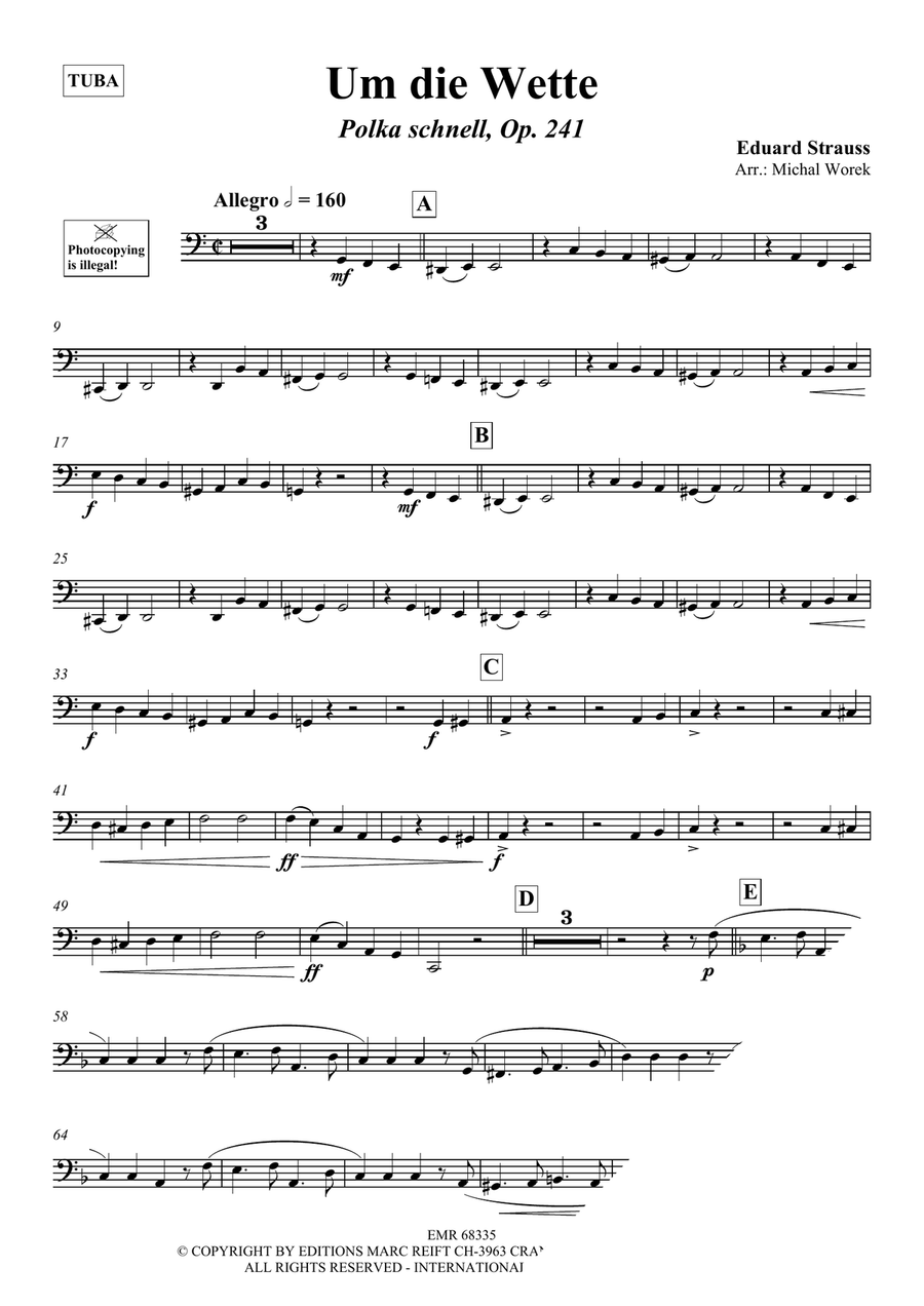 Um die Wette Um die Wette Tuba scores gallery preview page 3