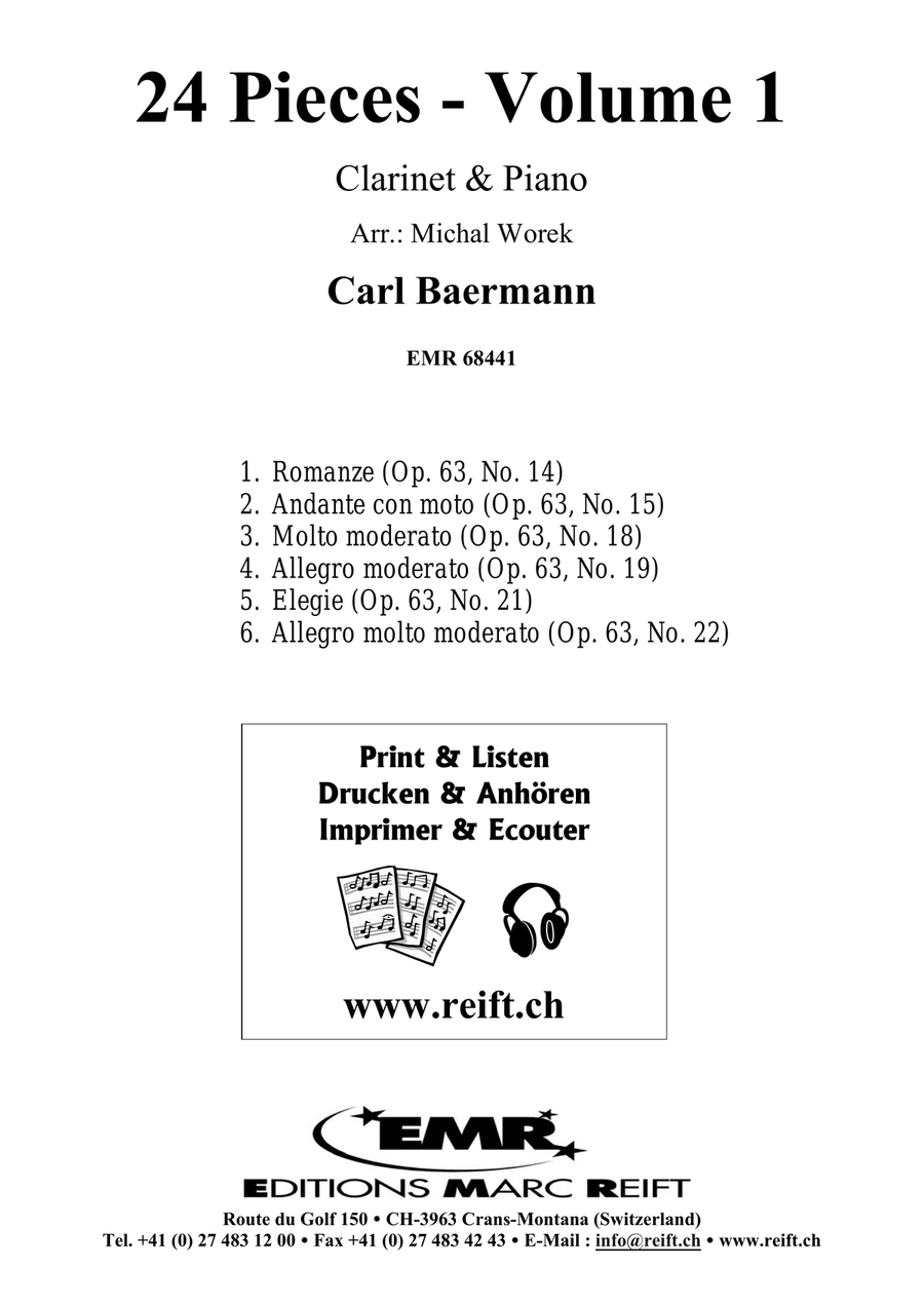 24 Pieces - Volume 1 24 Pieces - Volume 1 Clarinet Solo scores gallery preview page 2