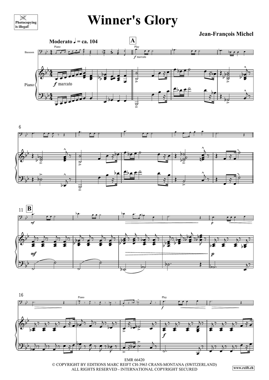 Winner's Glory Winner's Glory Bassoon Solo scores gallery preview page 5
