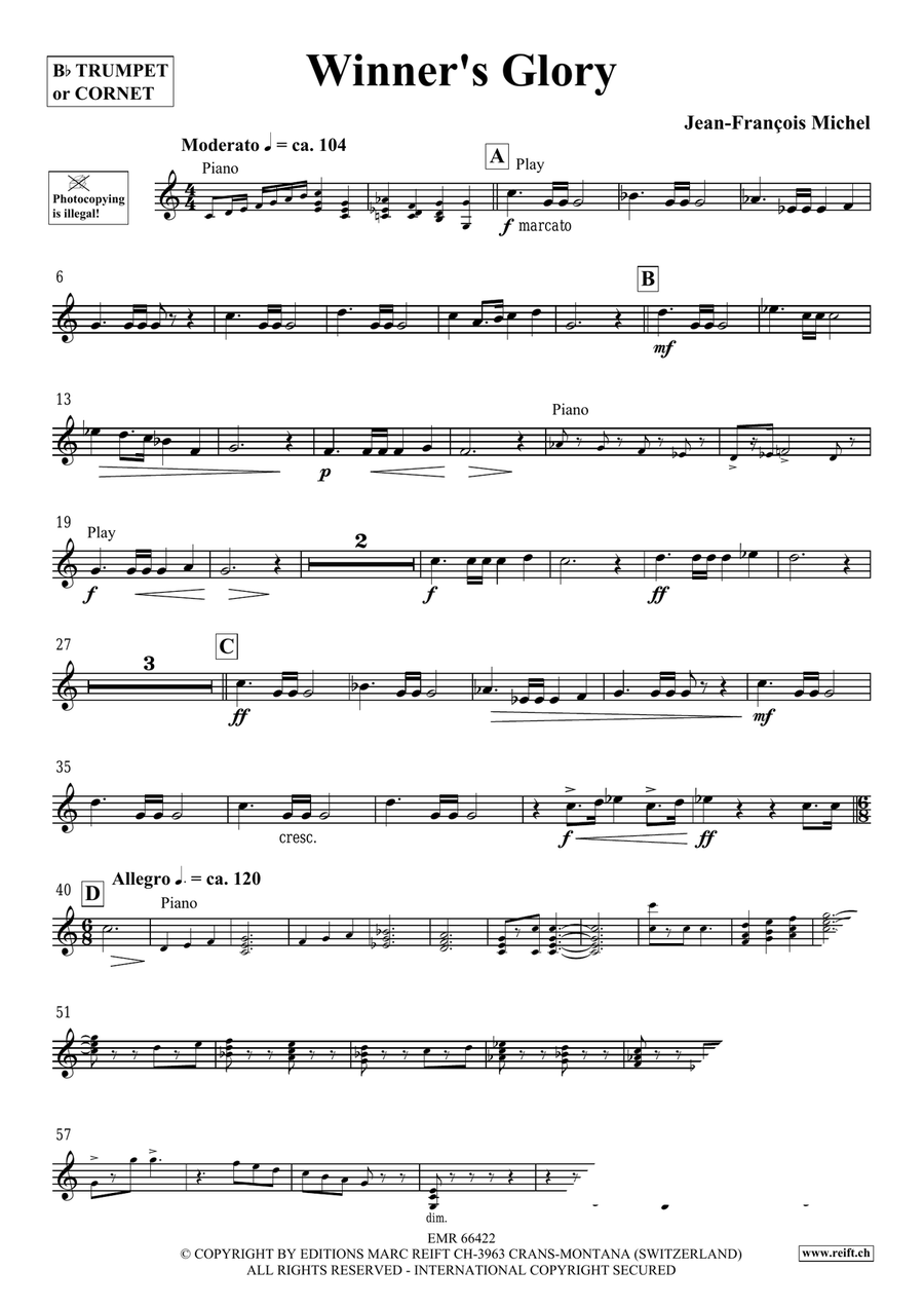 Winner's Glory Winner's Glory Cornet scores gallery preview page 4
