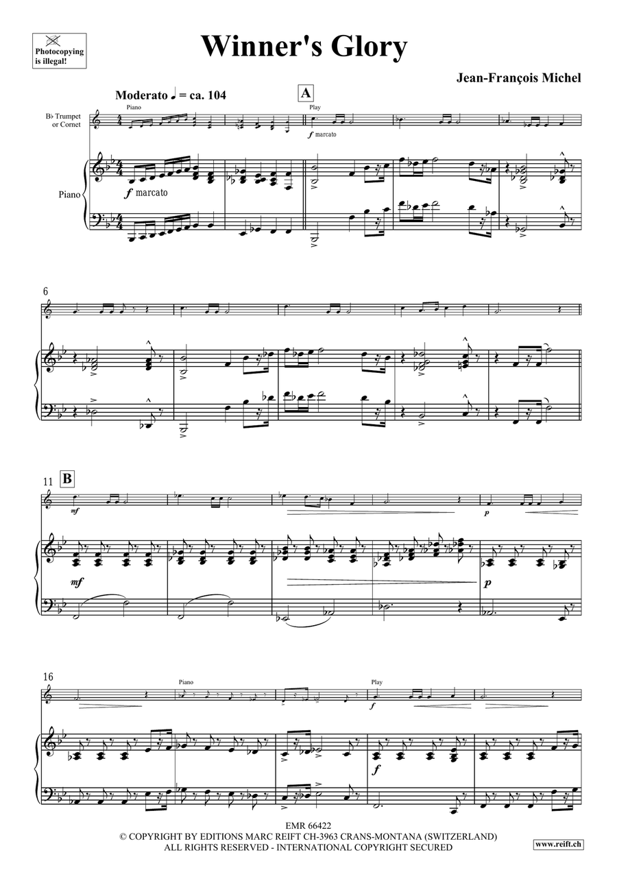 Winner's Glory Winner's Glory Cornet scores gallery preview page 5