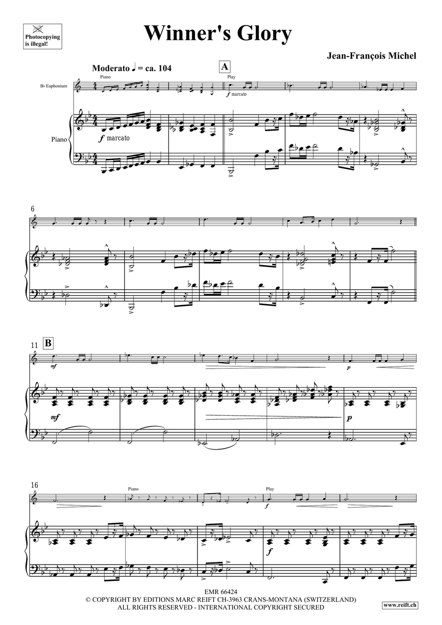 Winner's Glory Winner's Glory Euphonium scores gallery preview page 5
