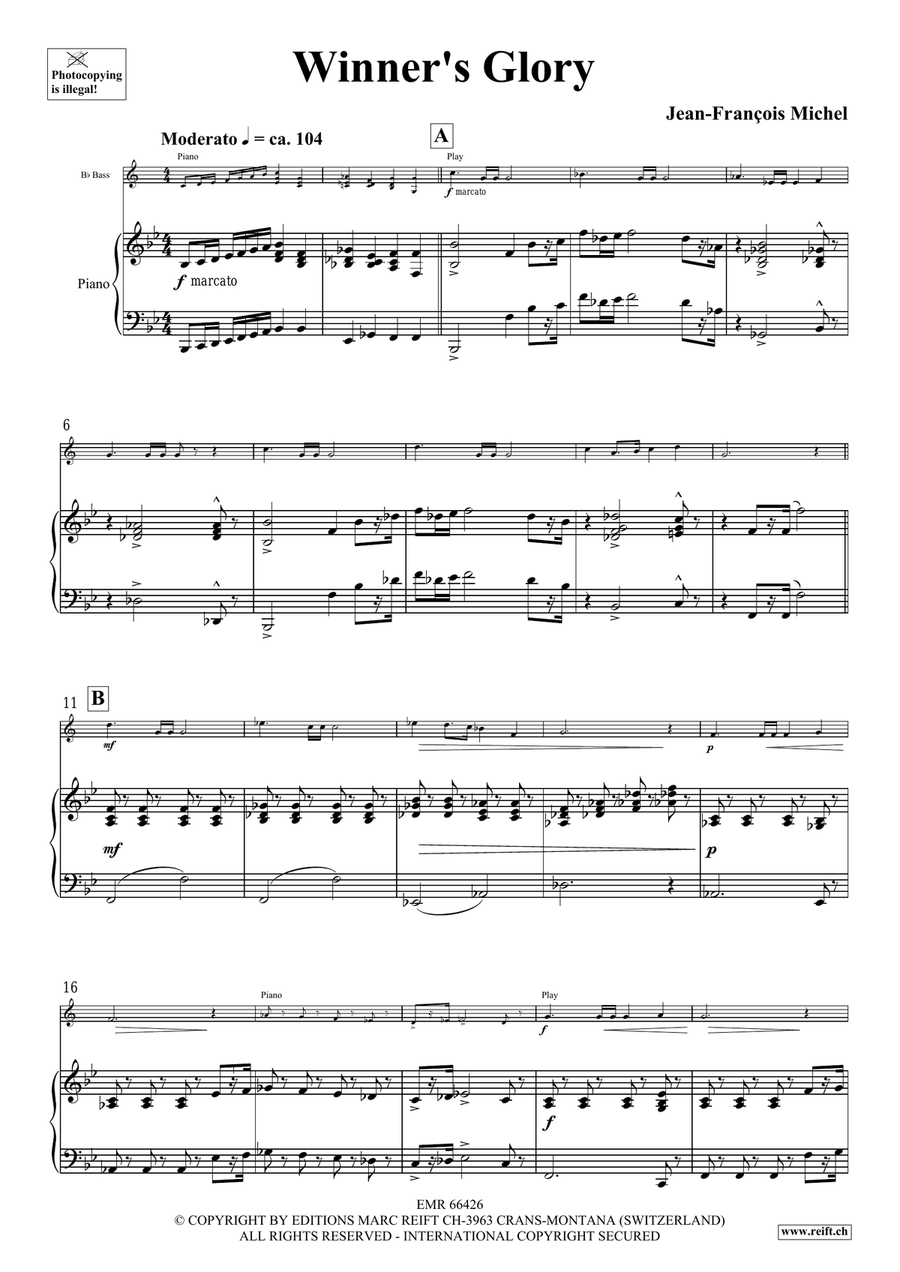 Winner's Glory Winner's Glory Voice Solo scores gallery preview page 5