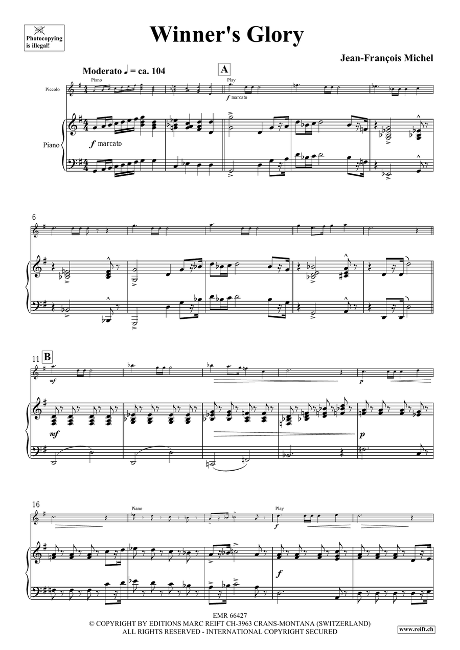 Winner's Glory Piccolo scores gallery preview page 5
