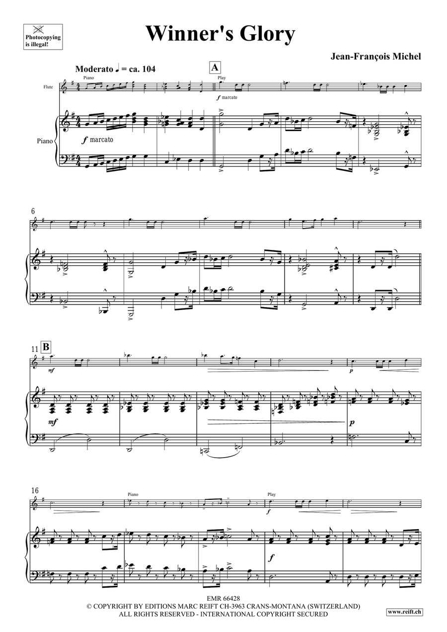 Winner's Glory Winner's Glory Flute Solo scores gallery preview page 5