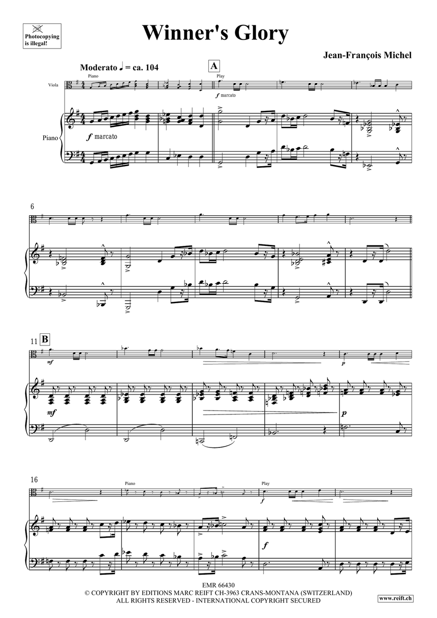 Winner's Glory Winner's Glory Piano Accompaniment scores gallery preview page 5