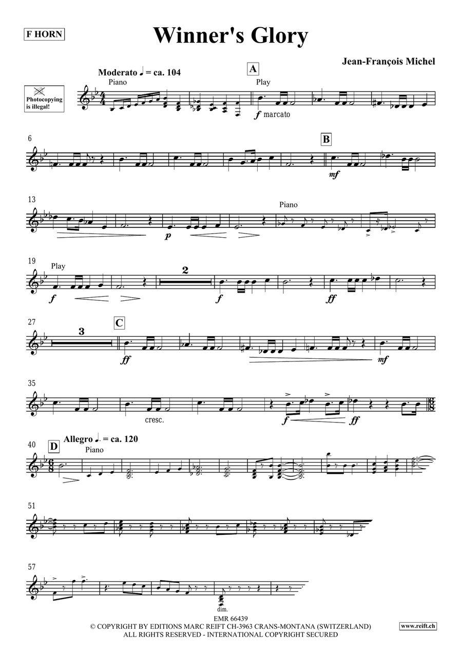 Winner's Glory Winner's Glory Horn scores gallery preview page 4