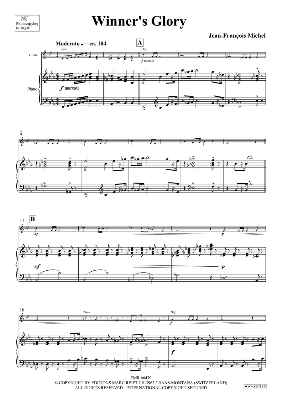 Winner's Glory Winner's Glory Horn scores gallery preview page 5