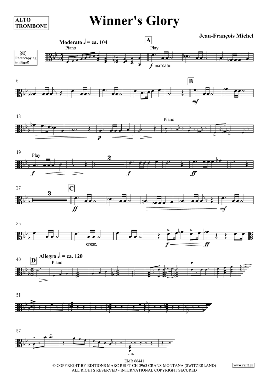 Winner's Glory Winner's Glory Piano Accompaniment scores gallery preview page 4