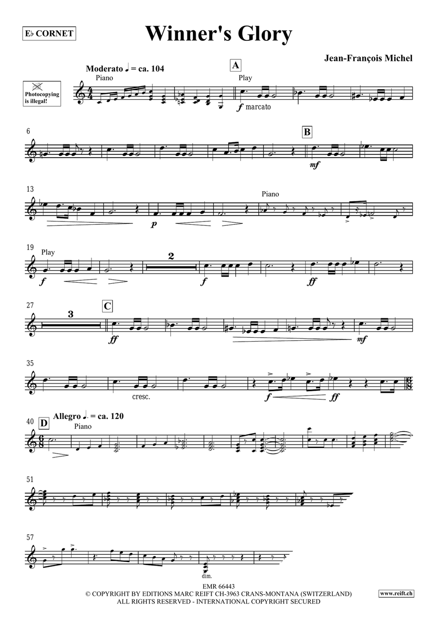 Winner's Glory Winner's Glory Cornet scores gallery preview page 4
